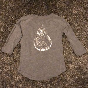 Star Wars BB8 3/4 length sleeve shirt